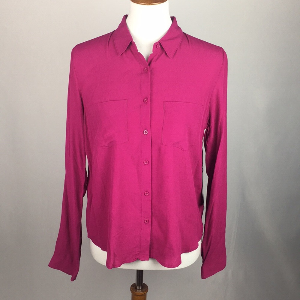 Forever 21 Pink Button Down Top